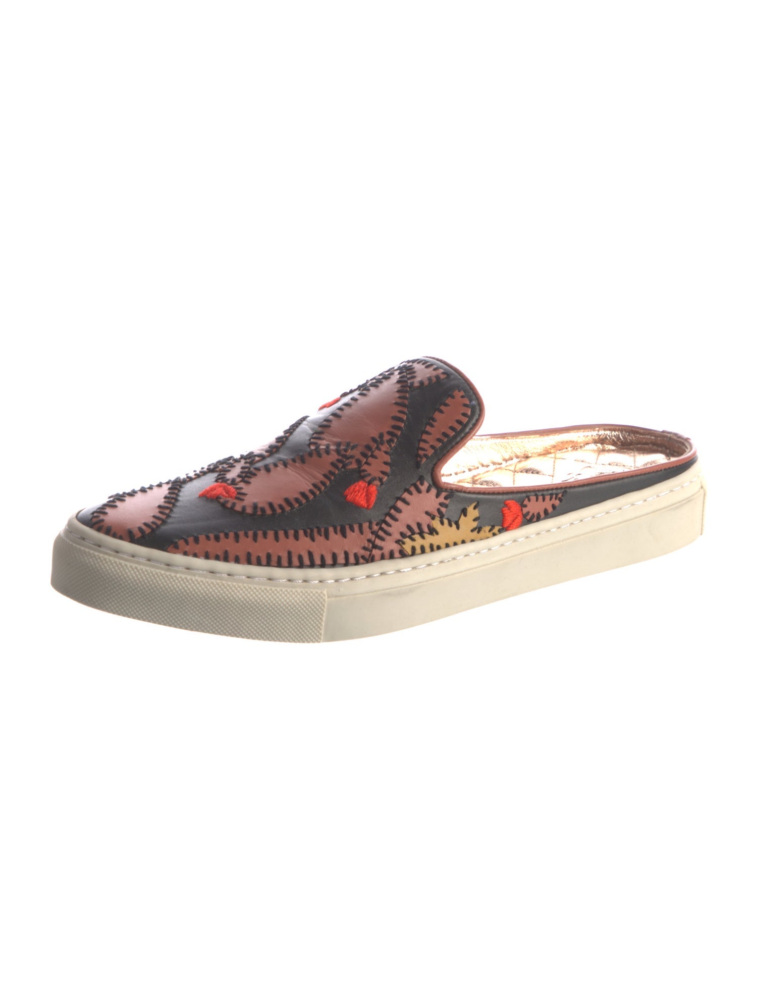 Sanchita Leather Patterned Mules