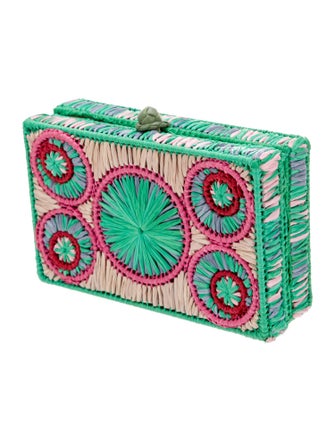 Sophie Anderson Raffia Clutch