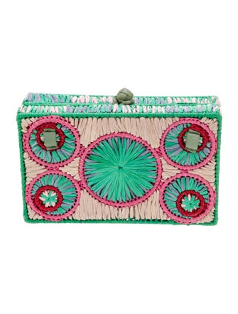 Sophie Anderson Raffia Clutch