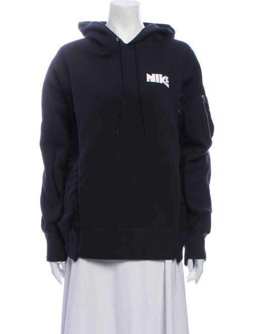 Sacai x Nike Graphic Print Crew Neck Sweatshirt Bl