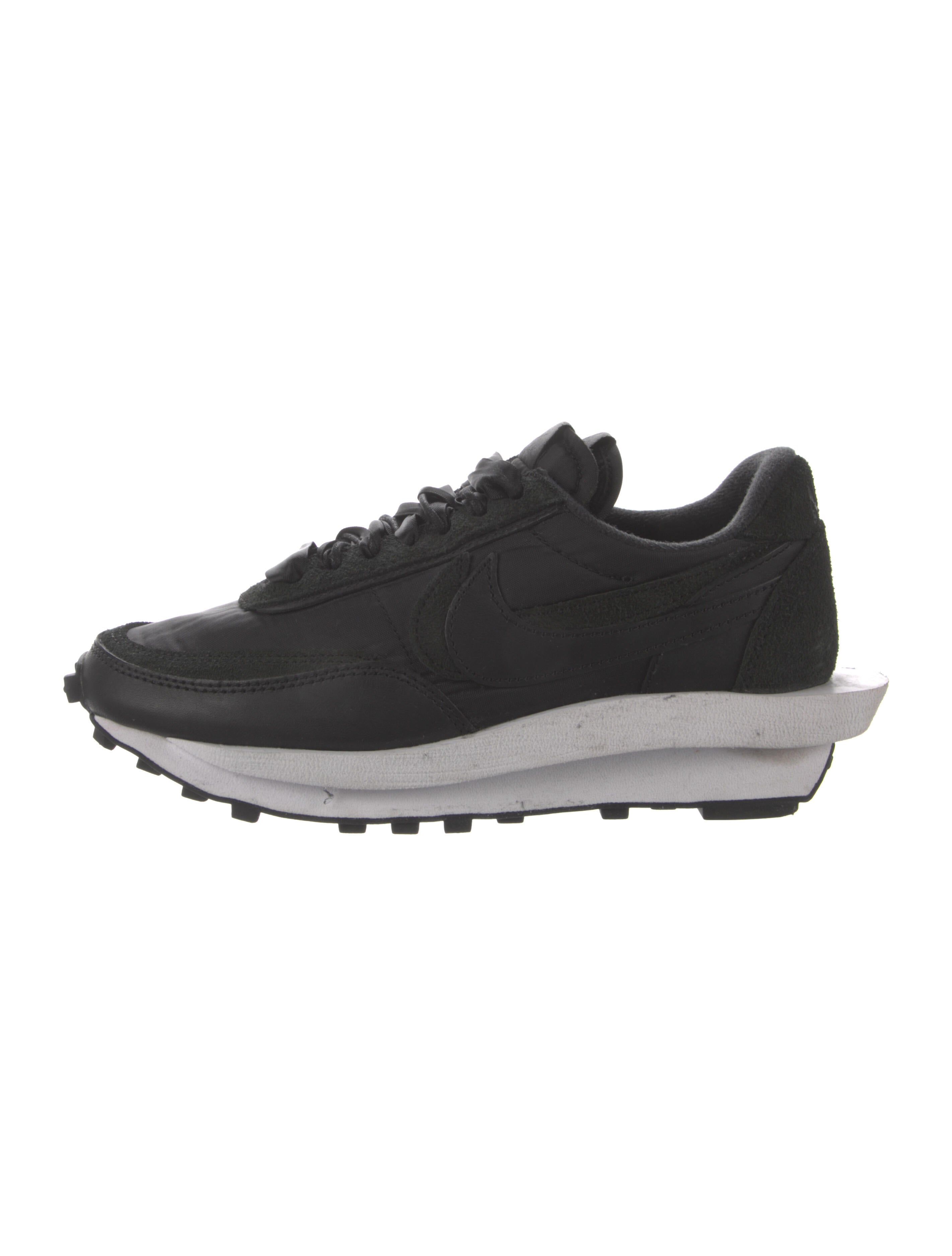 sacai x nike ldwaffle black nylon mens