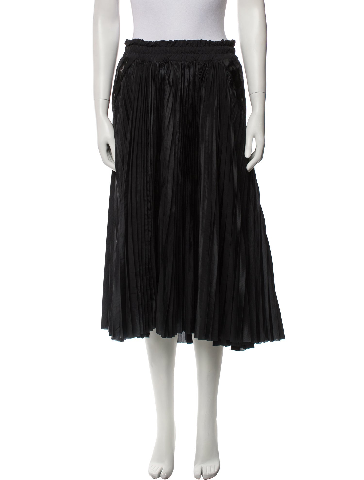 Sacai x Nike Pleated Accents Midi Length Skirt