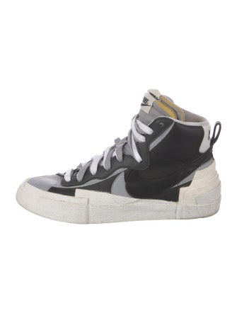 Sacai x Nike Blazer Mid 'Black Grey' Sneakers