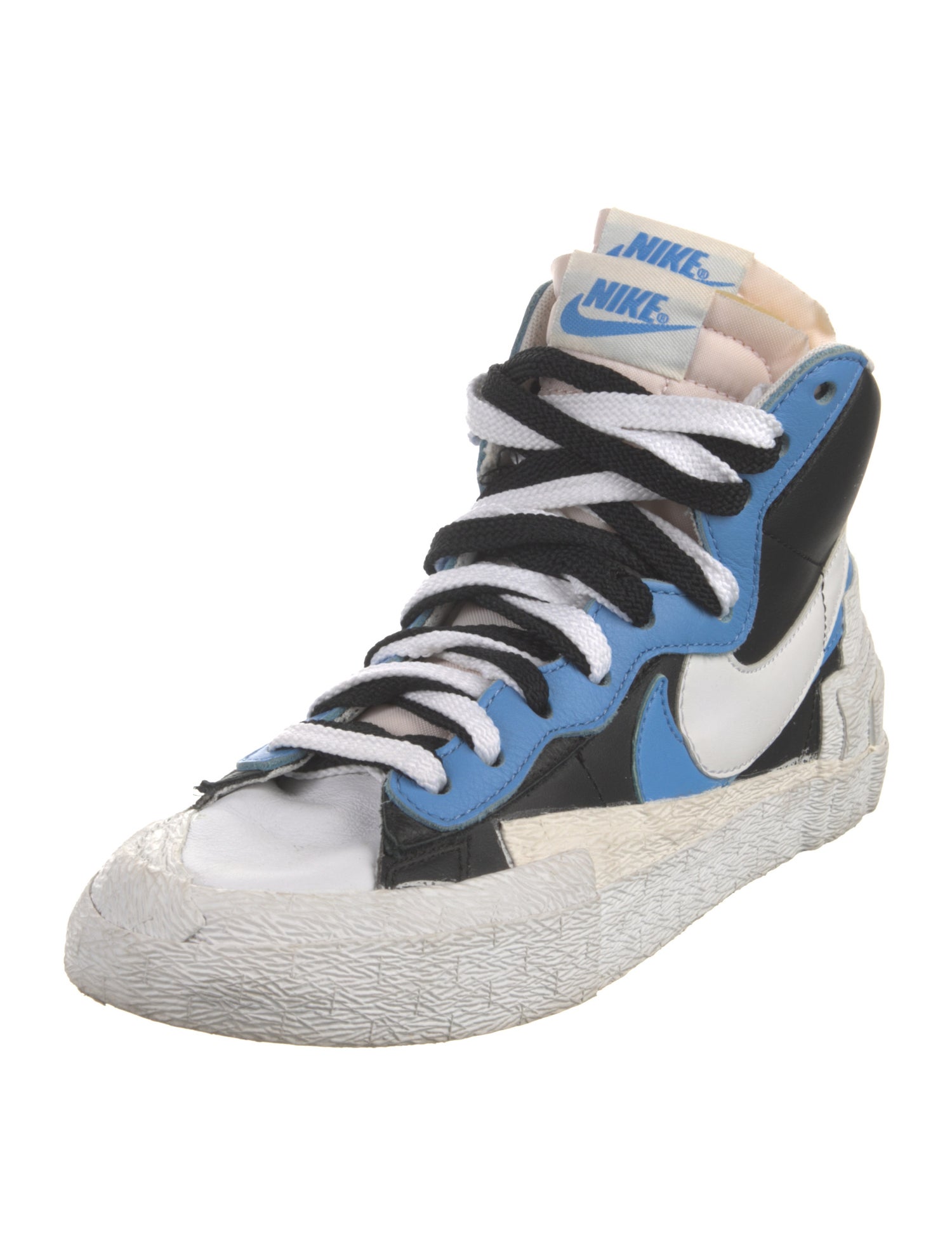 Sacai x Nike Blazer Mid 'White Black Legend Blue' Sneakers