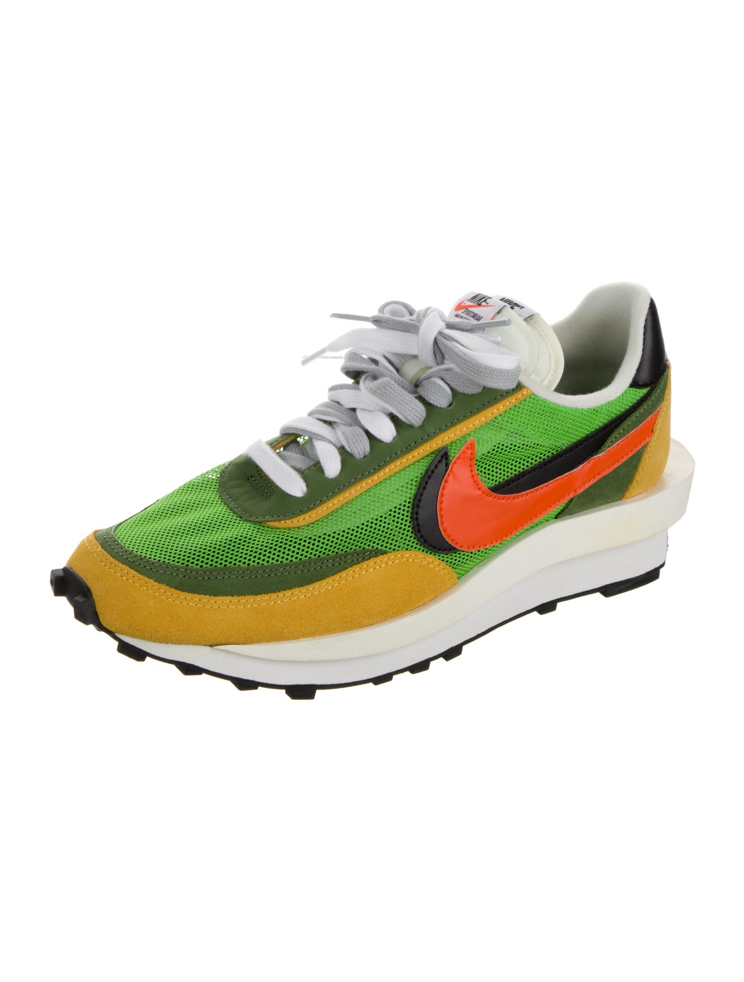 Sacai x Nike LDWaffle 'Green Gusto' Athletic Sneakers