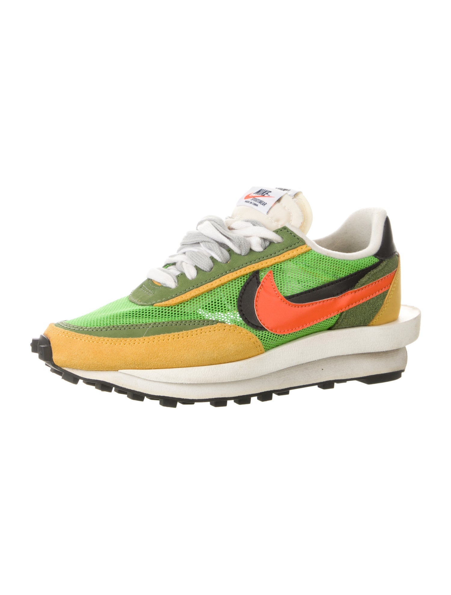 Sacai x Nike LD Waffle 'Green Gusto' Athletic Sneakers
