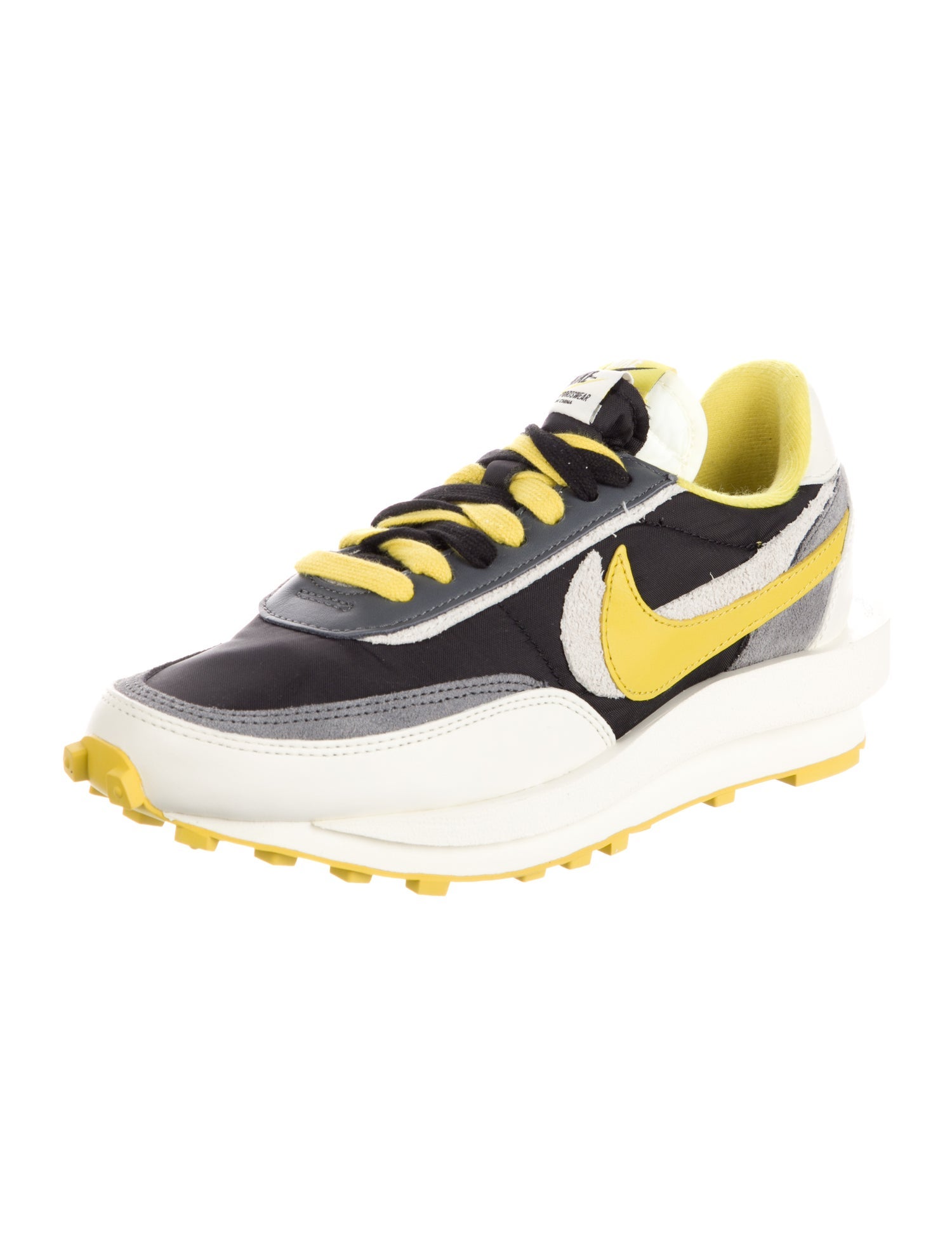 Sacai x Nike x Undercover LD Waffle 'Black Bright Citron' Sneakers w/ Tags