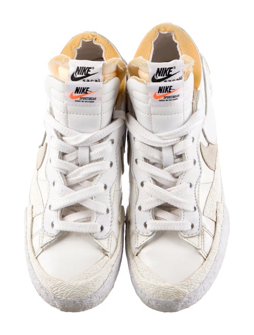 Sacai x Nike Blazer Low 'White Patent Leather' Sneakers