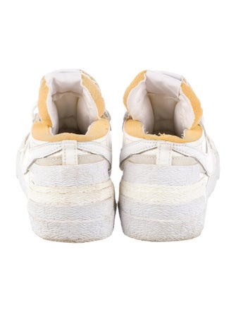 Sacai x Nike Blazer Low 'White Patent Leather' Sneakers