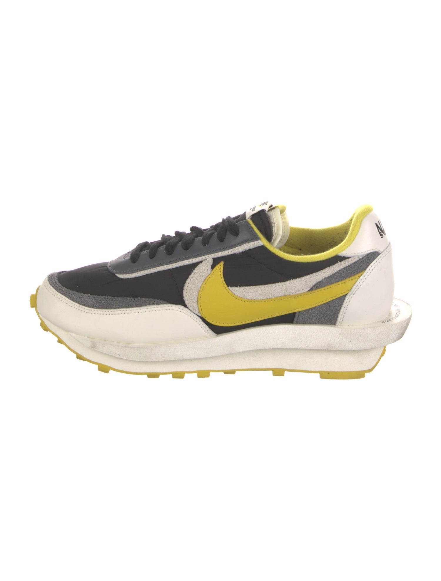Sacai x Nike x Undercover LD Waffle 'Black Bright Citron' Athletic Sneakers