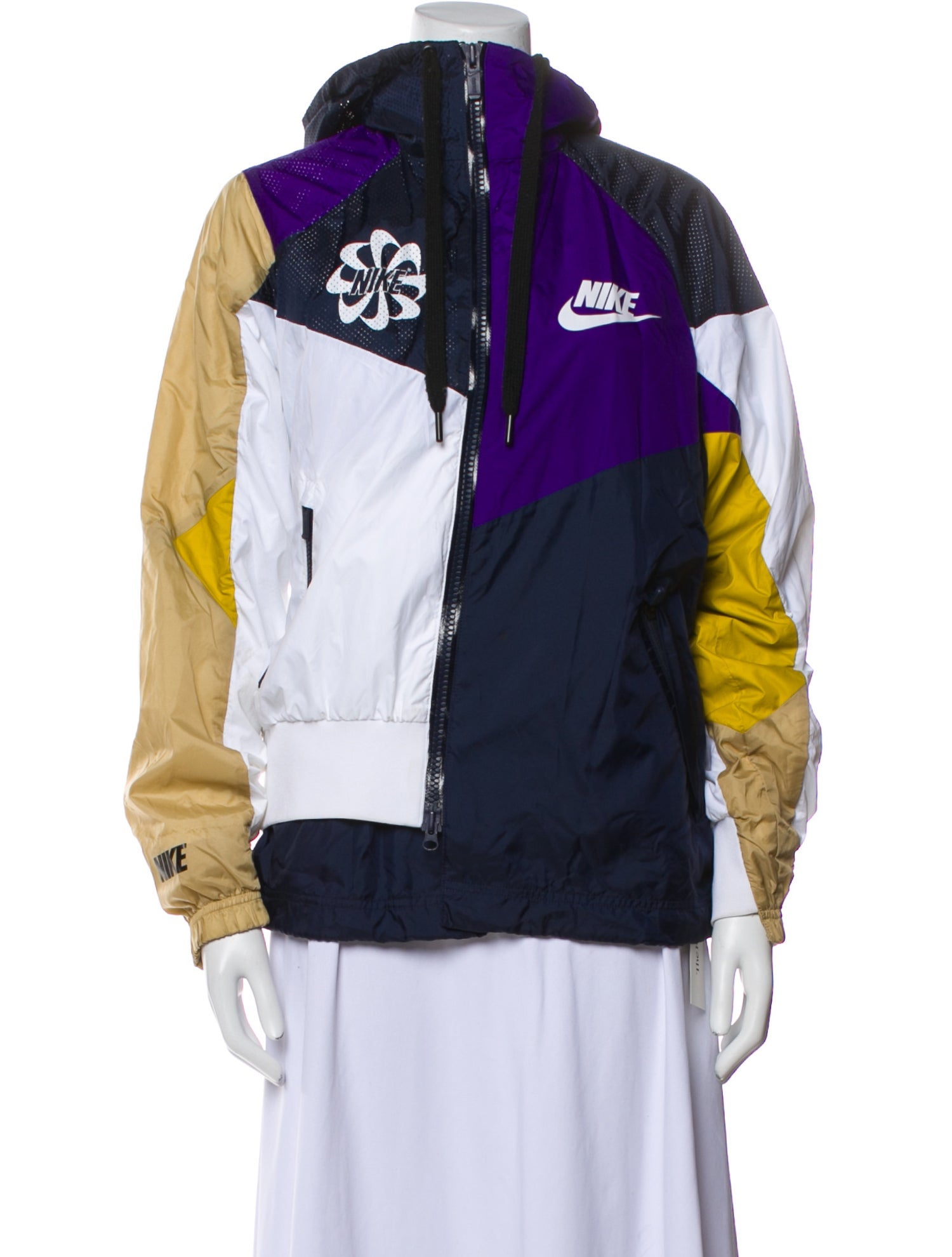 Sacai x Nike Colorblock Pattern Bomber Jacket