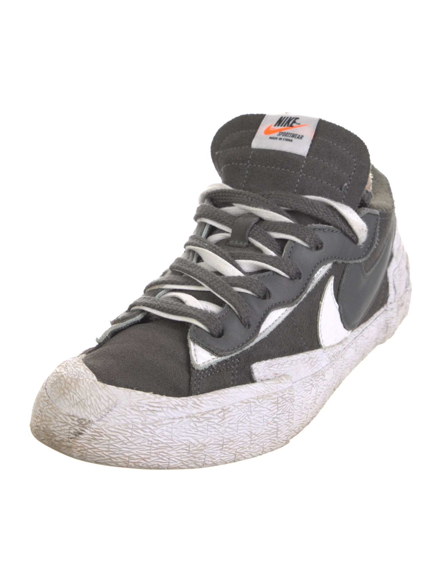 Sacai x Nike Suede Printed Sneakers