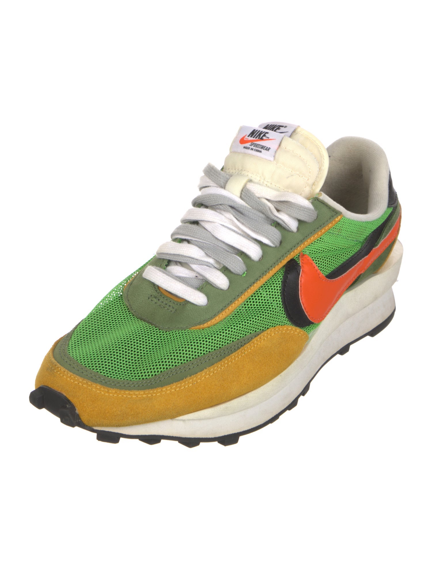 Sacai x Nike LD Waffle 'Green Gusto' Athletic Sneakers