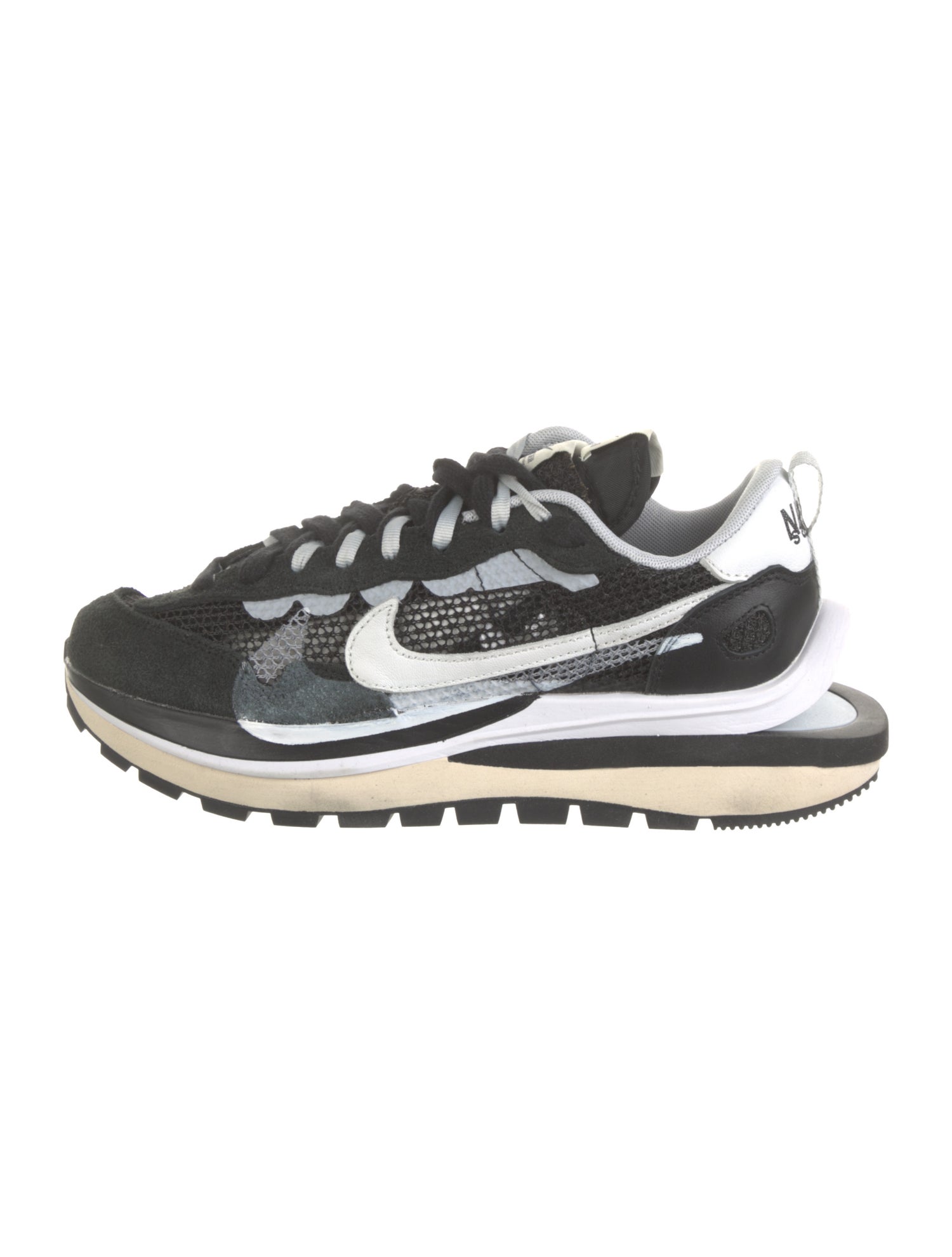 Sacai x Nike Vaporwaffle 'Black White' Sneakers