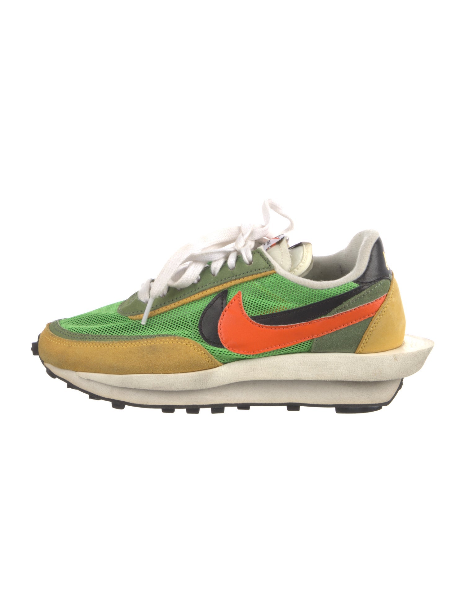 Sacai x Nike LDWaffle 'Green Gusto' Athletic Sneakers