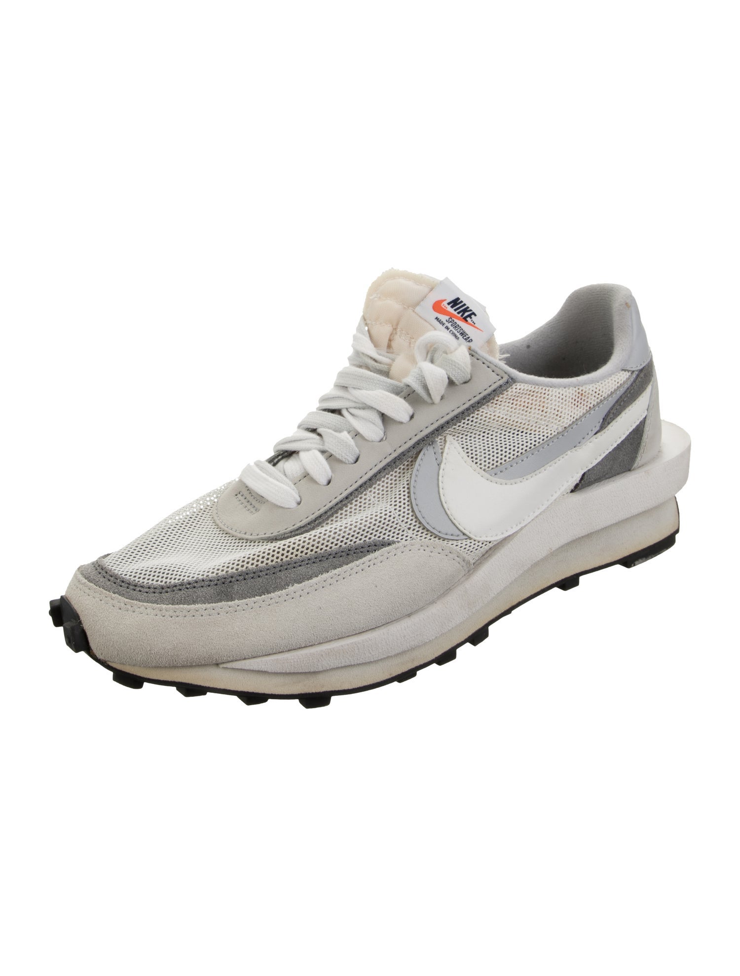 Sacai x Nike LD Waffle Athletic Sneakers - White Sneakers, Shoes 
