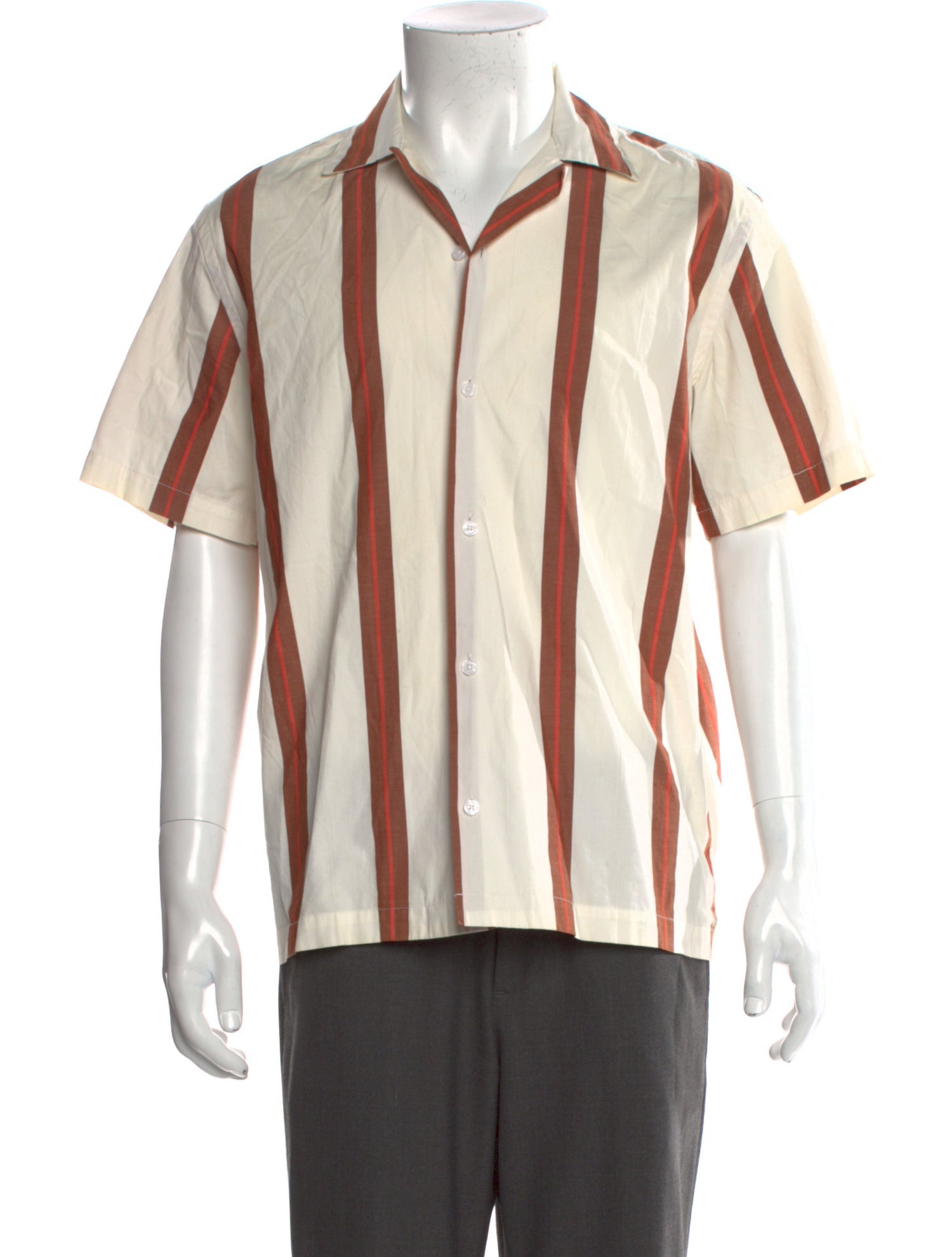 Saturdays New York City Striped Short Sleeve Shirt