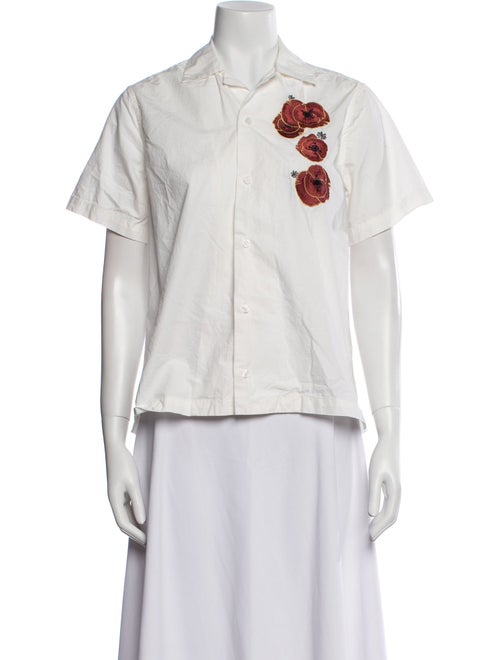 Saturdays New York City Short Sleeve Button-Up Top