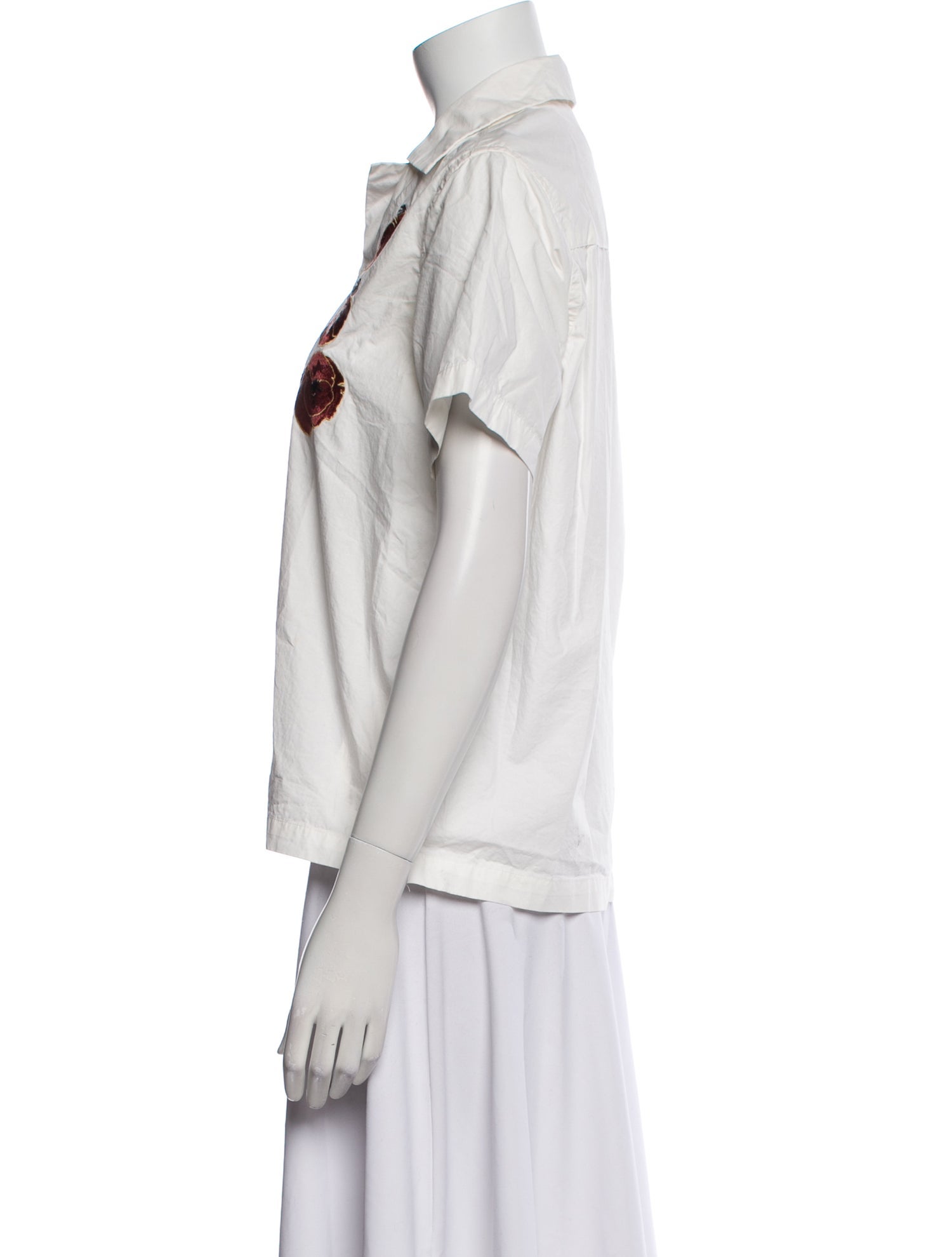 Saturdays New York City Short Sleeve Button-Up Top