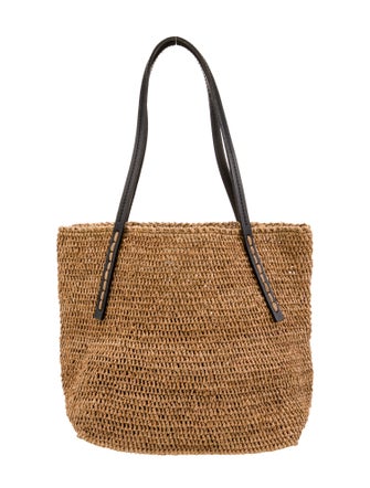 Sans Arcidet Straw Shoulder Bag