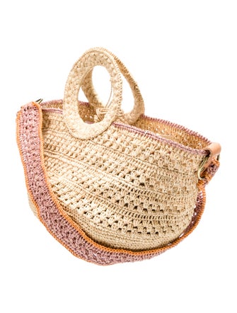 Sans Arcidet Raffia Shoulder Bag