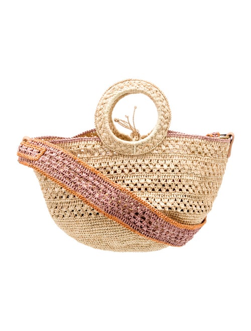 Sans Arcidet Raffia Shoulder Bag