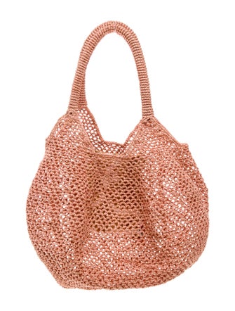 Sans Arcidet Raffia Shoulder Bag