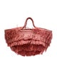 Sans Arcidet Raffia Top Handle Bag