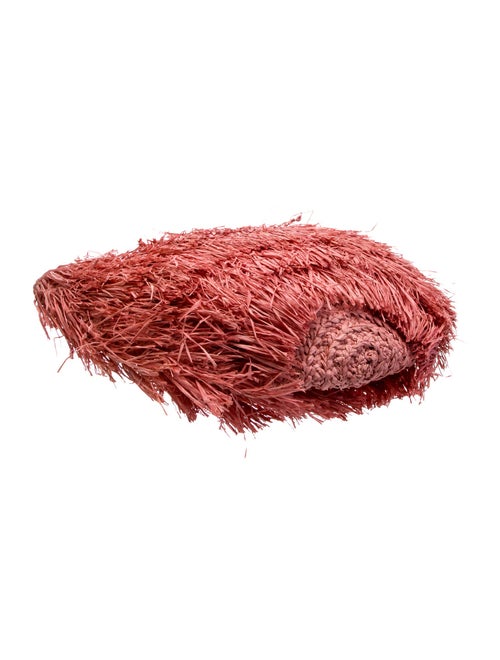 Sans Arcidet Raffia Top Handle Bag