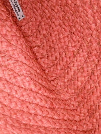 Sans Arcidet Raffia Top Handle Bag