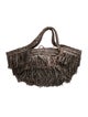 Sans Arcidet Raffia Top Handle Bag