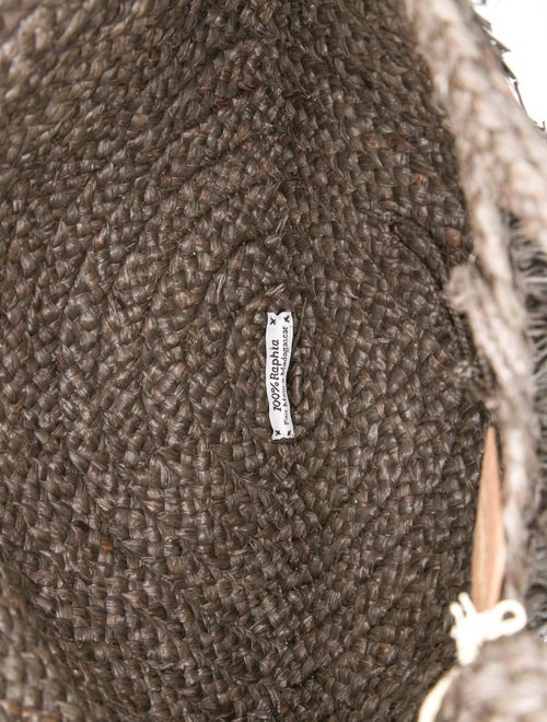 Sans Arcidet Raffia Top Handle Bag