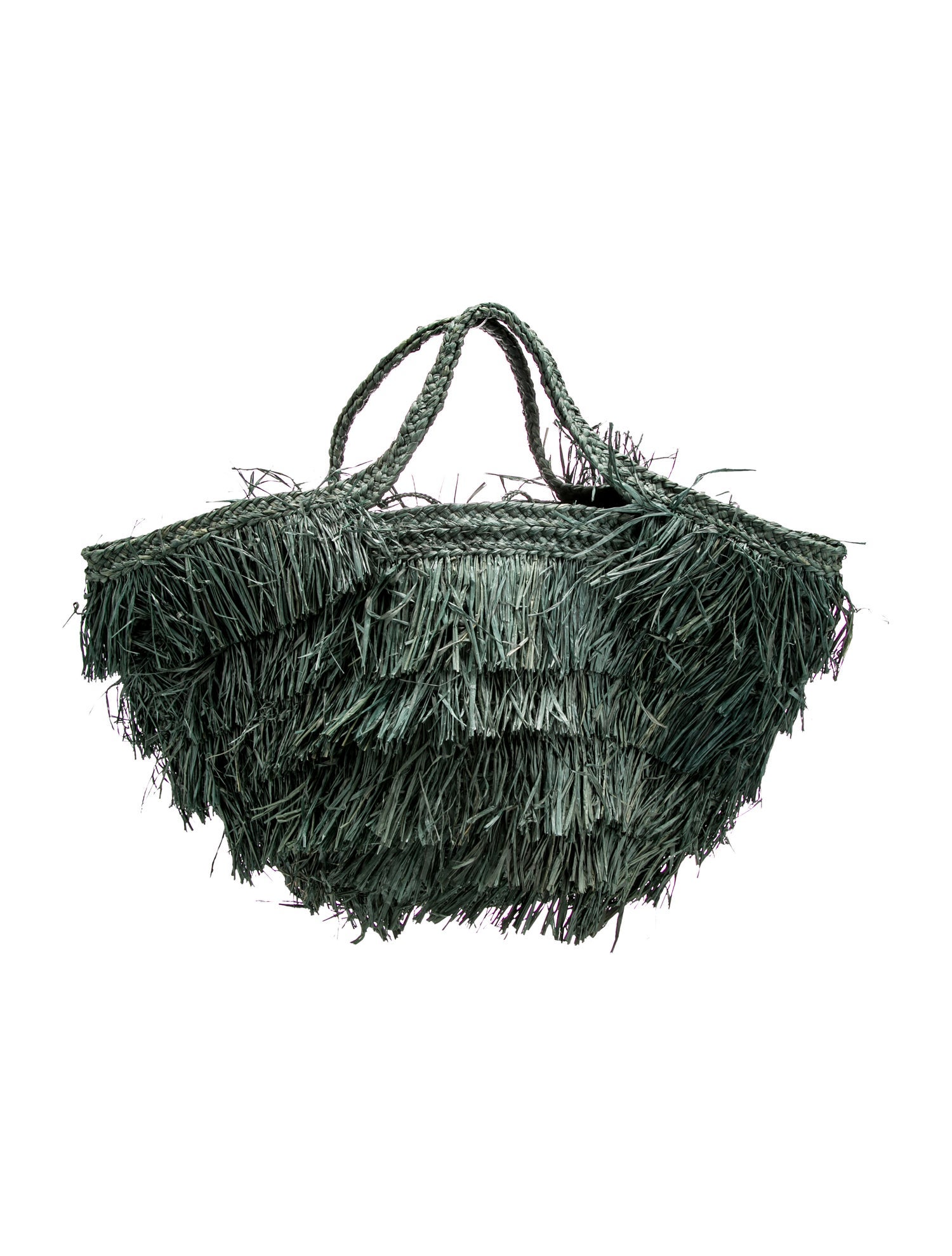 Sans Arcidet Raffia Top Handle Bag w/ Tags