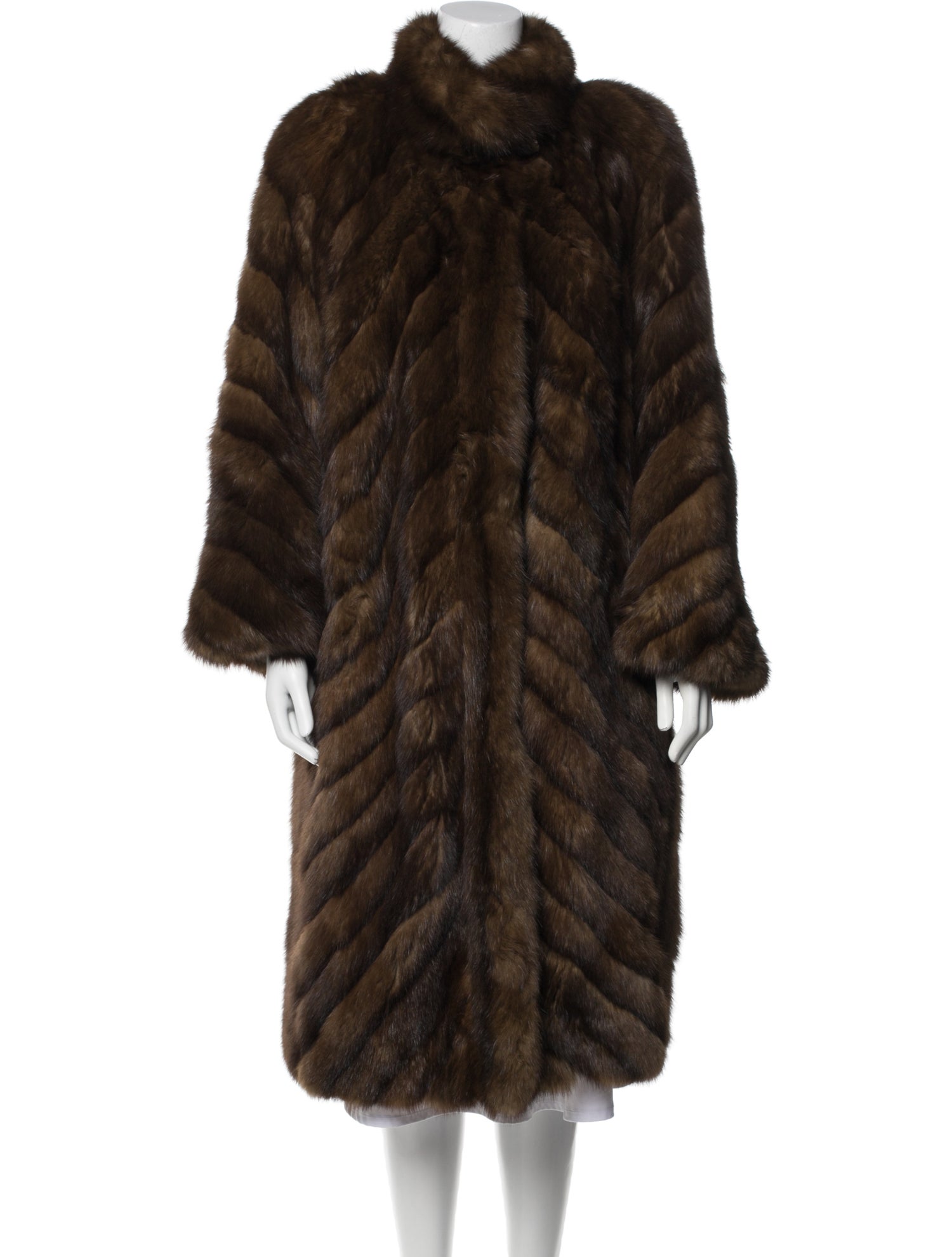 Sorbara Sable Striped Fur Coat