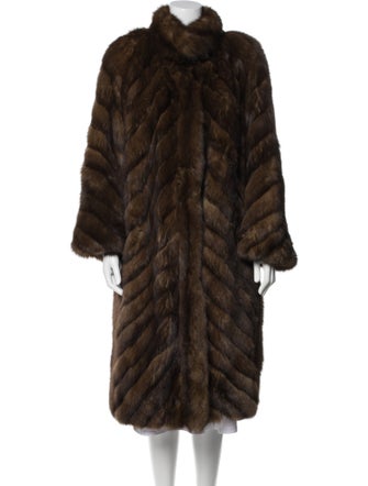 Sorbara Sable Striped Fur Coat