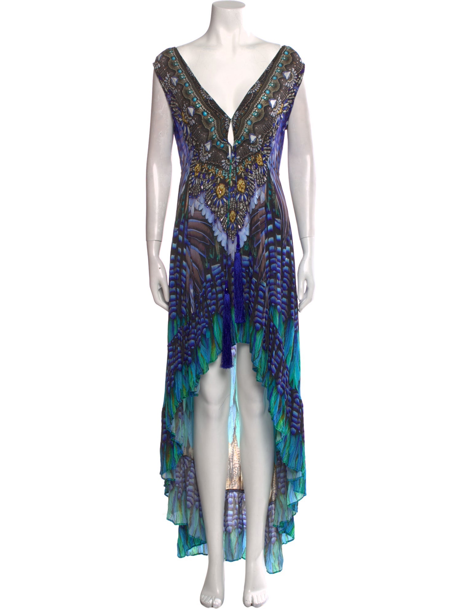 Shahida Parides Printed Long Dress