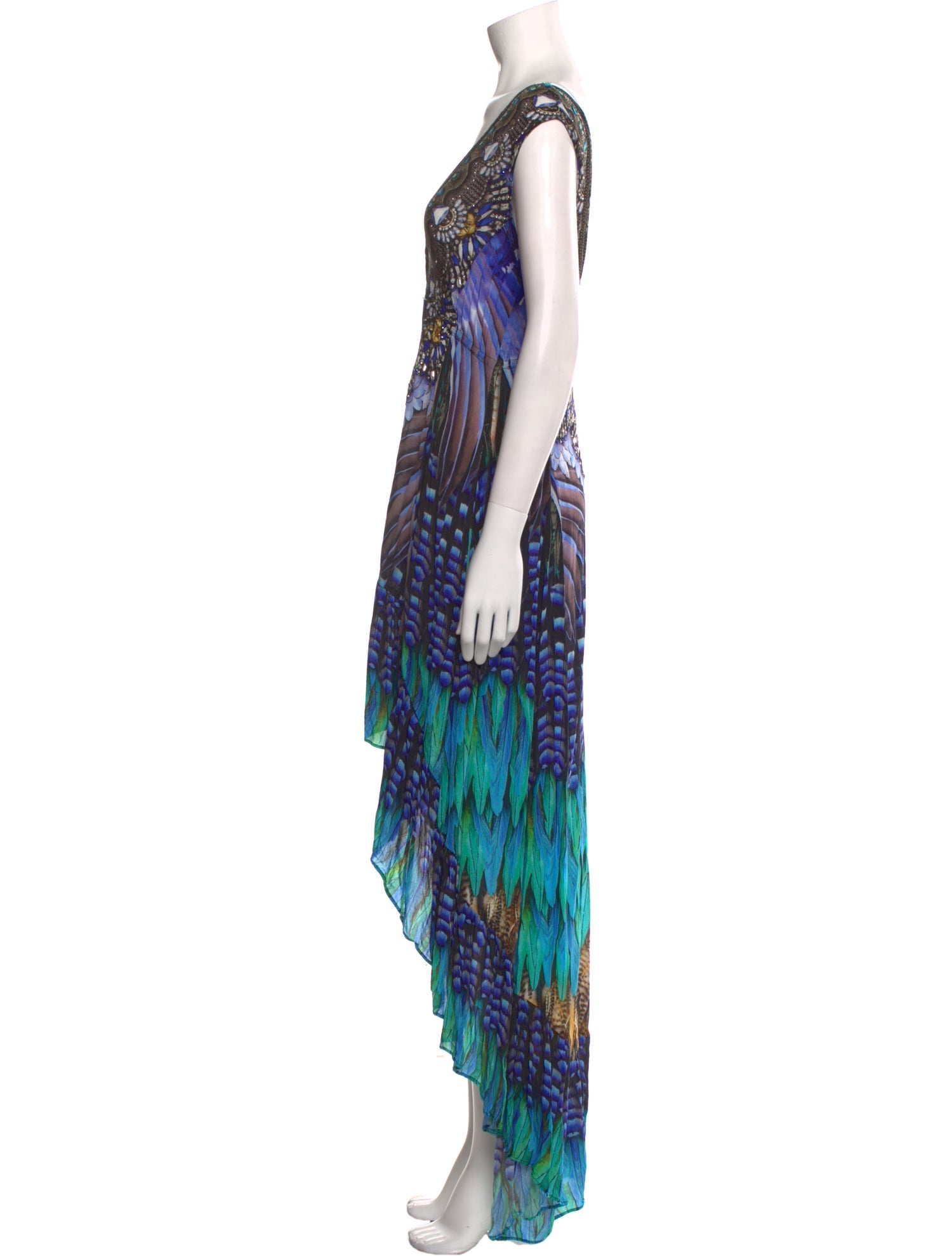 Shahida Parides Printed Long Dress