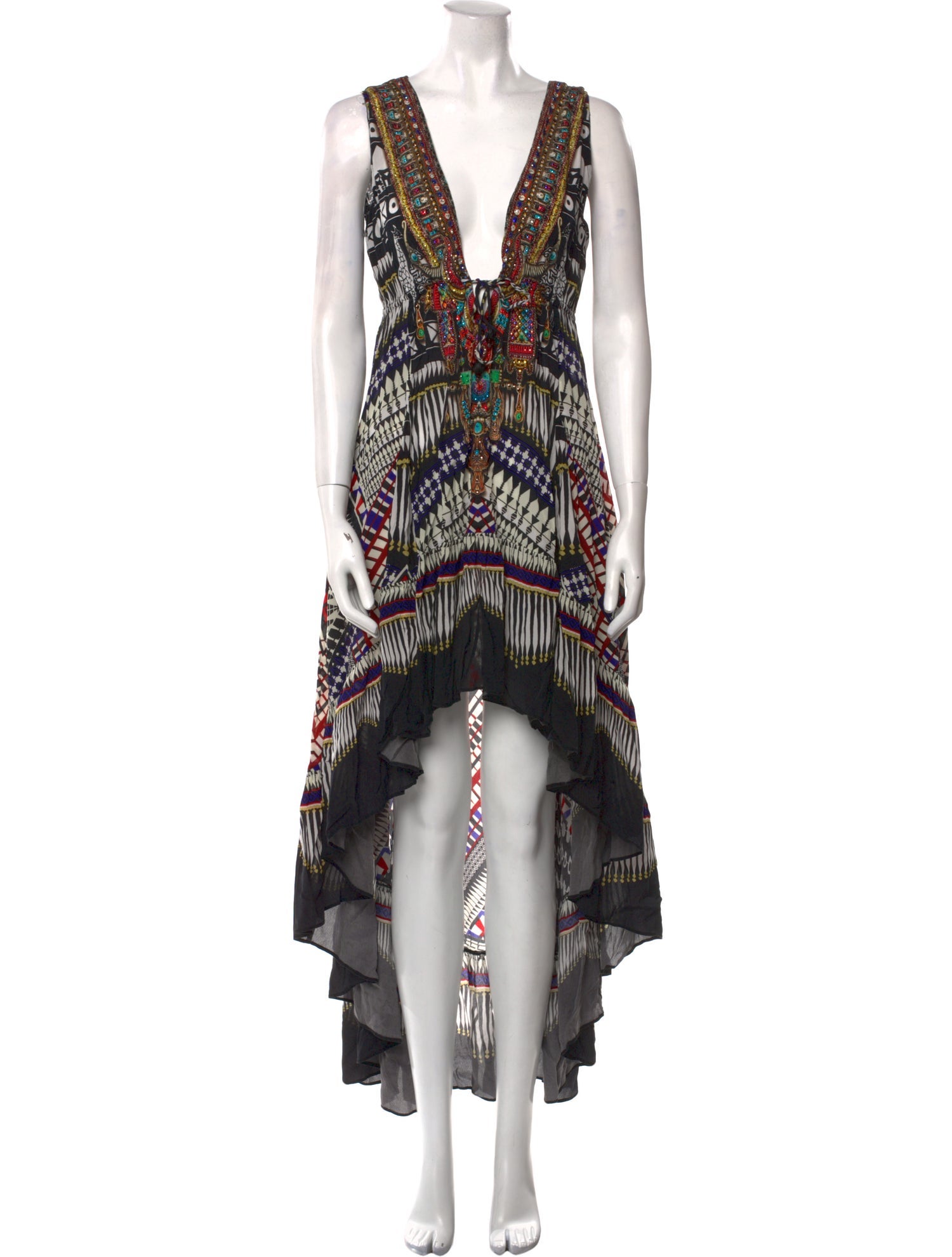 Shahida Parides Printed Long Dress