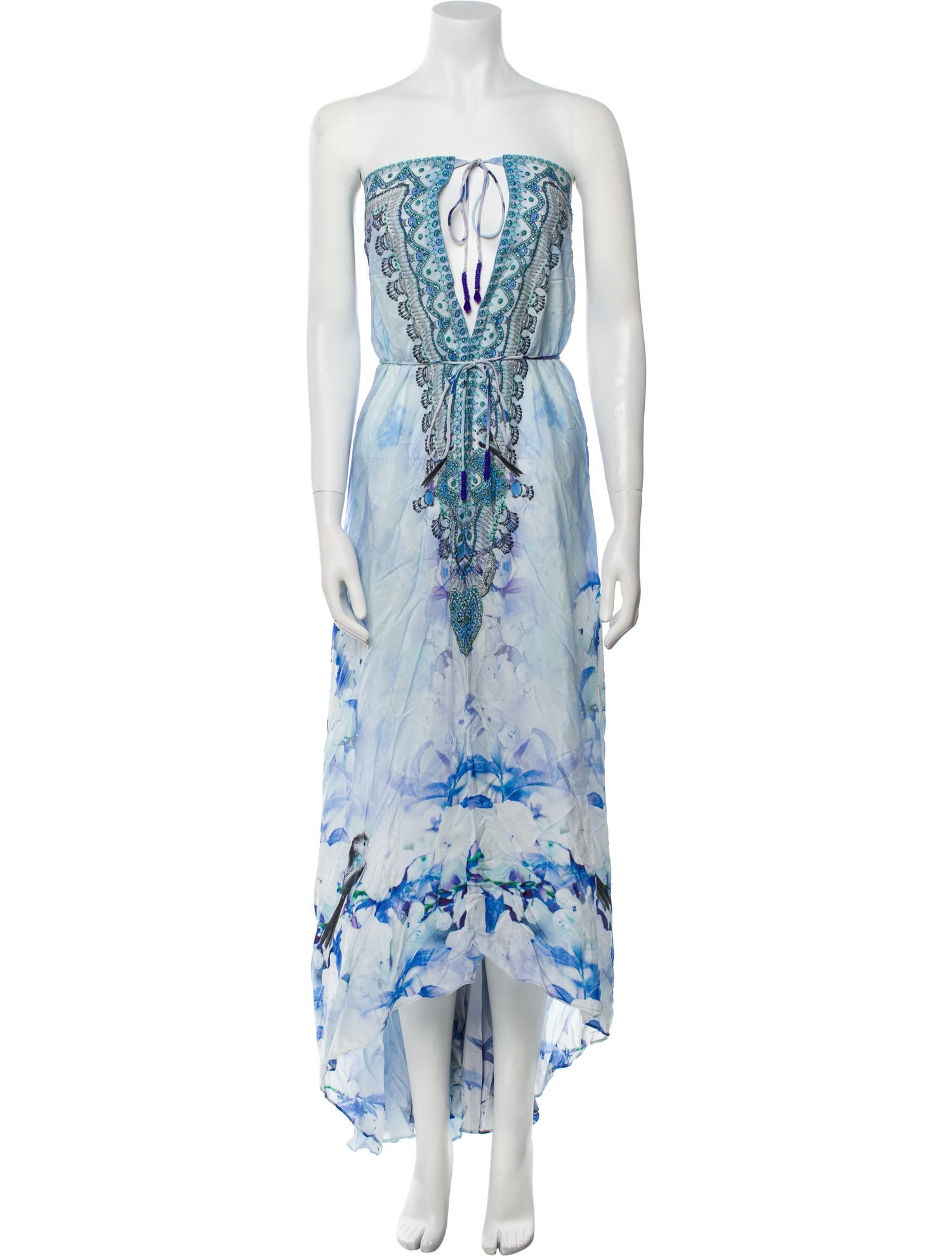 Shahida Parides Printed Long Dress