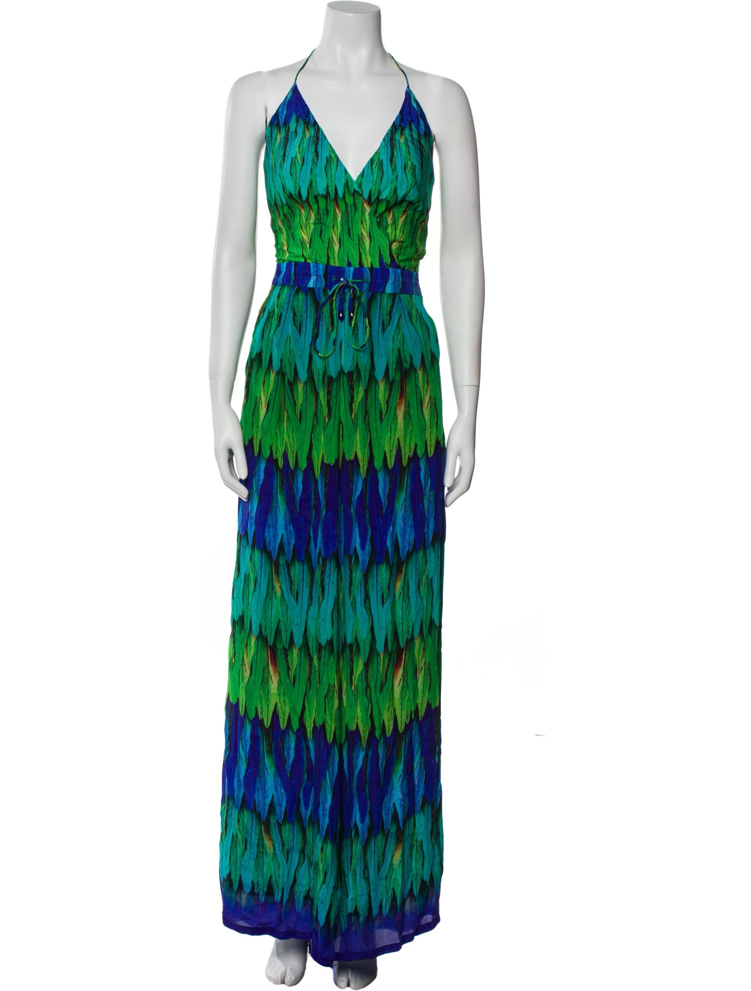Shahida Parides Printed V-Neck Jumpsuit