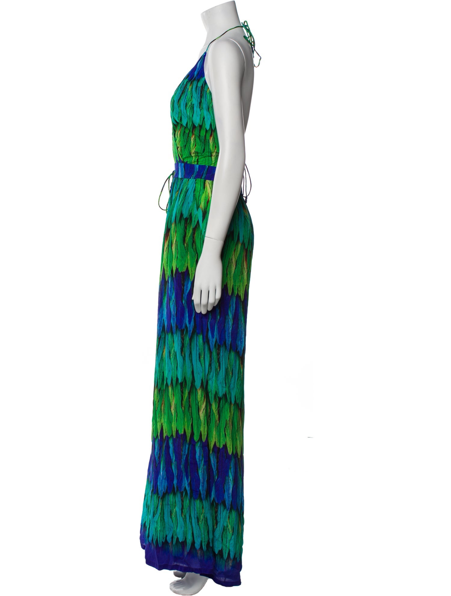 Shahida Parides Printed V-Neck Jumpsuit