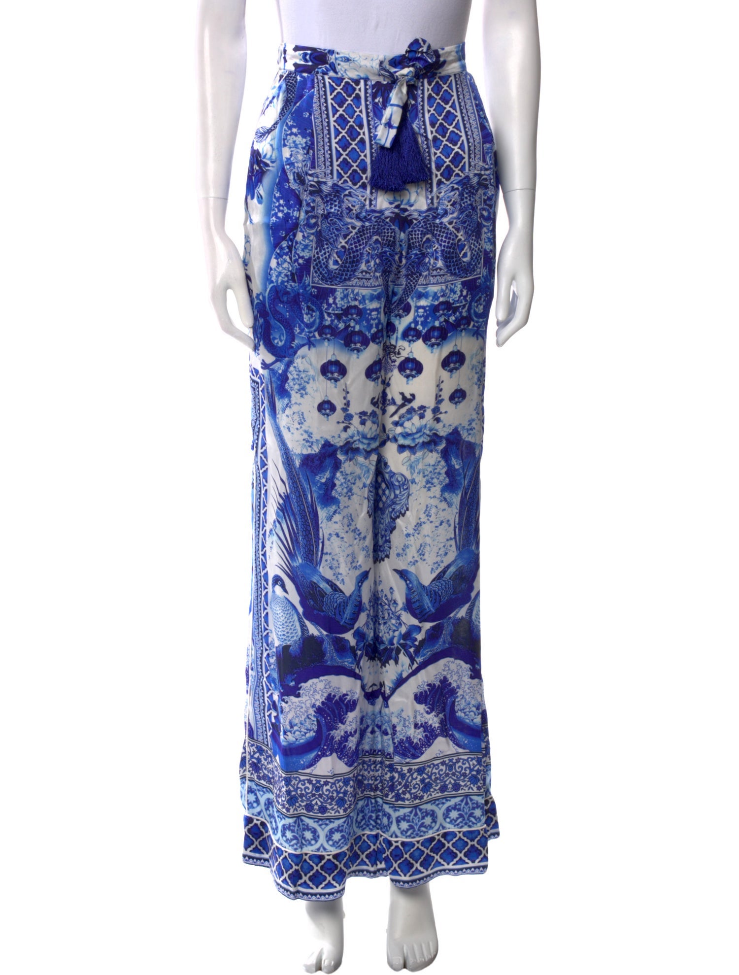 Shahida Parides Silk Wide Leg Pants