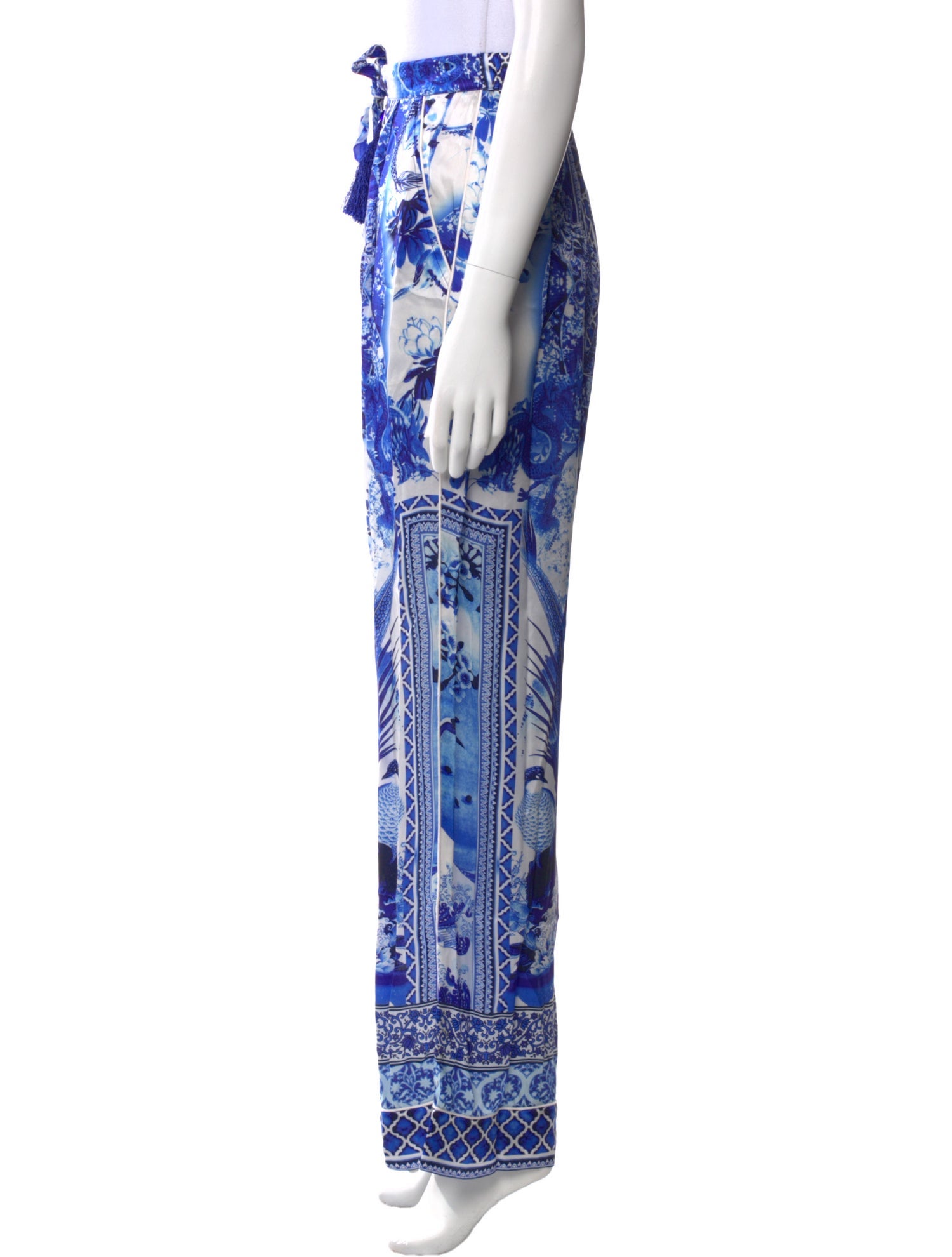 Shahida Parides Silk Wide Leg Pants