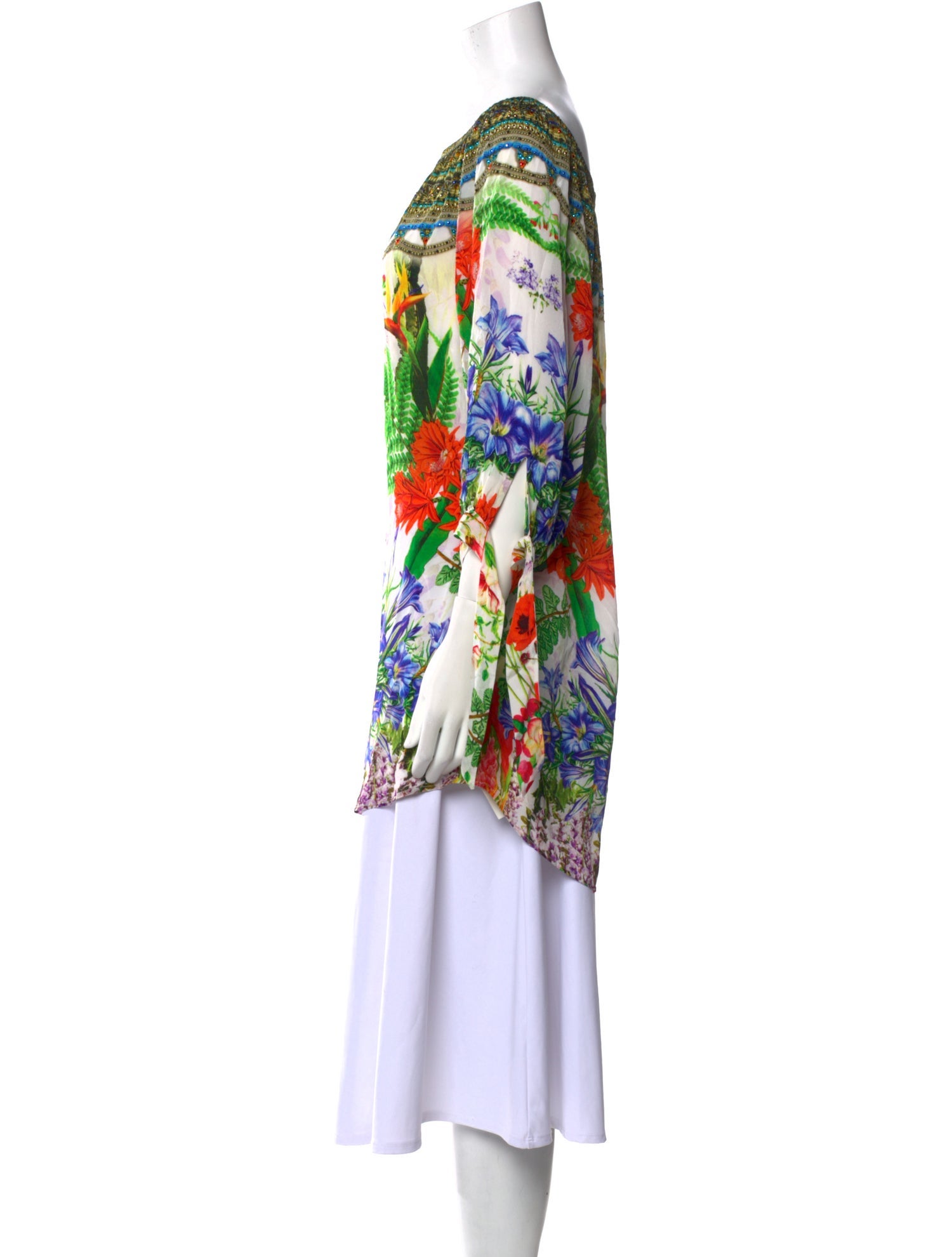 Shahida Parides Printed Long Dress