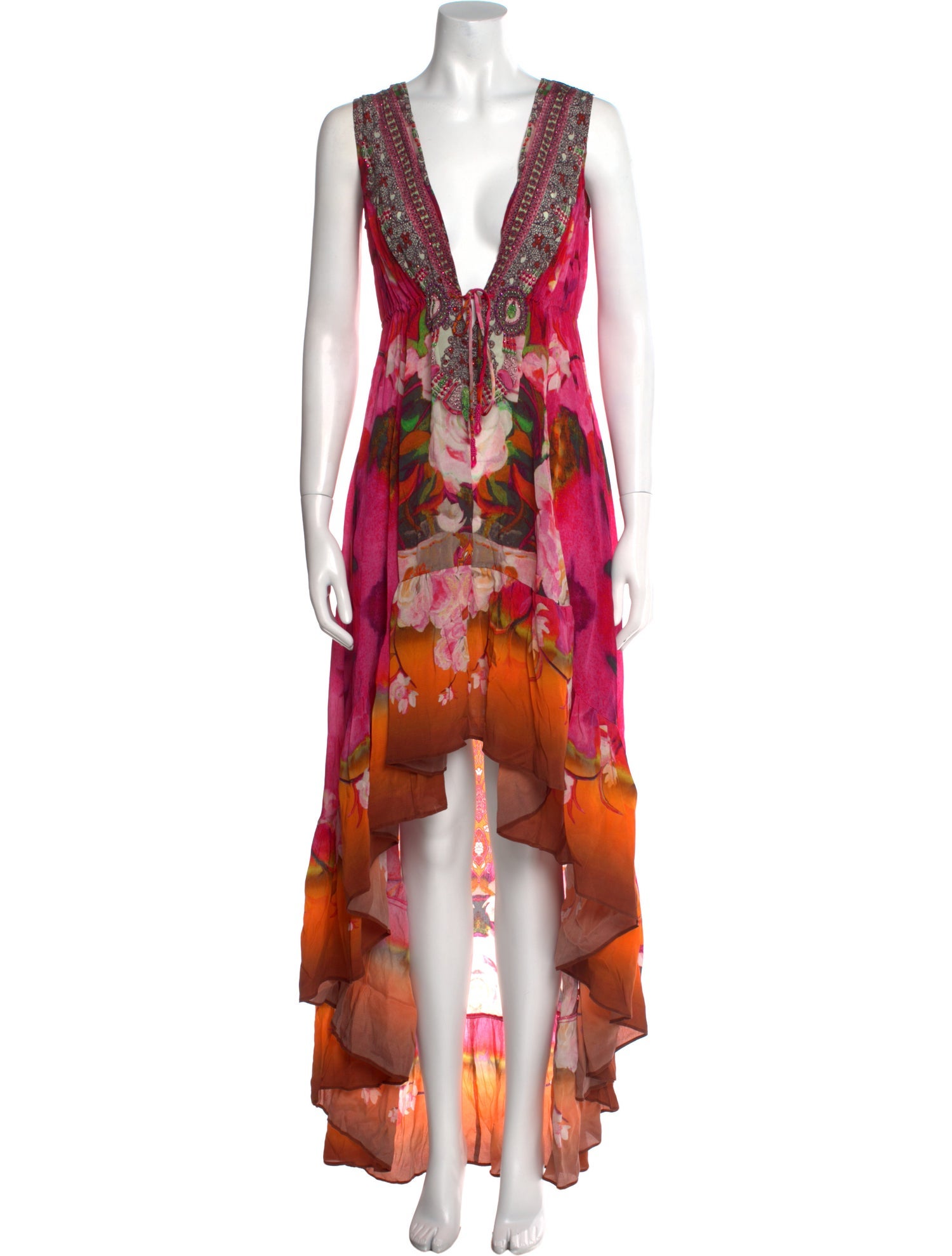 Shahida Parides Printed Long Dress