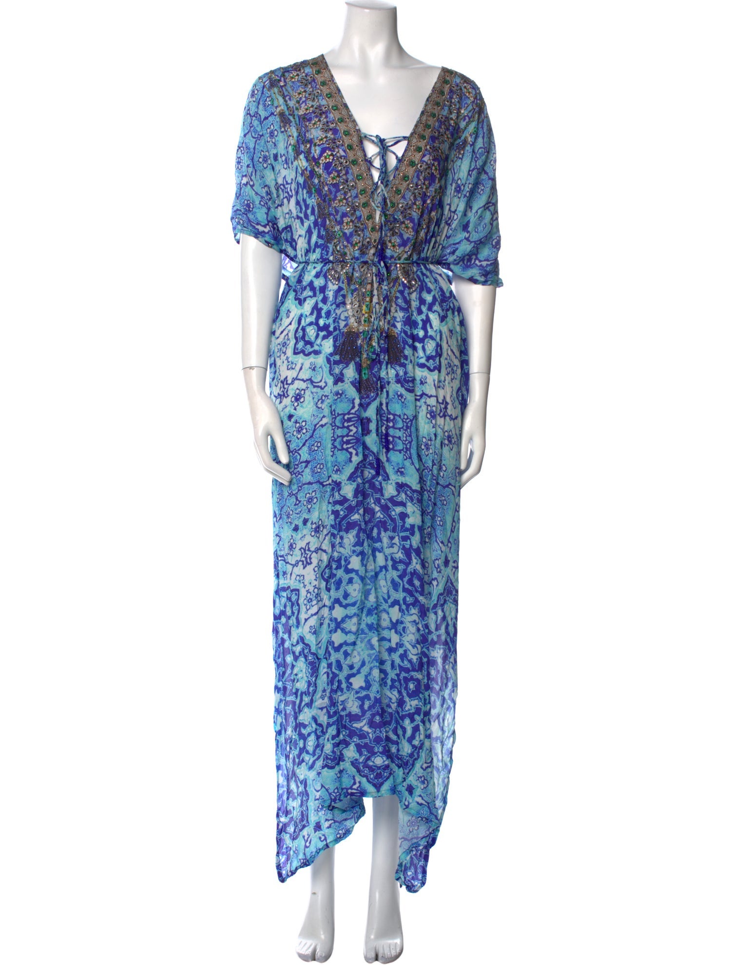 Shahida Parides Silk Long Dress