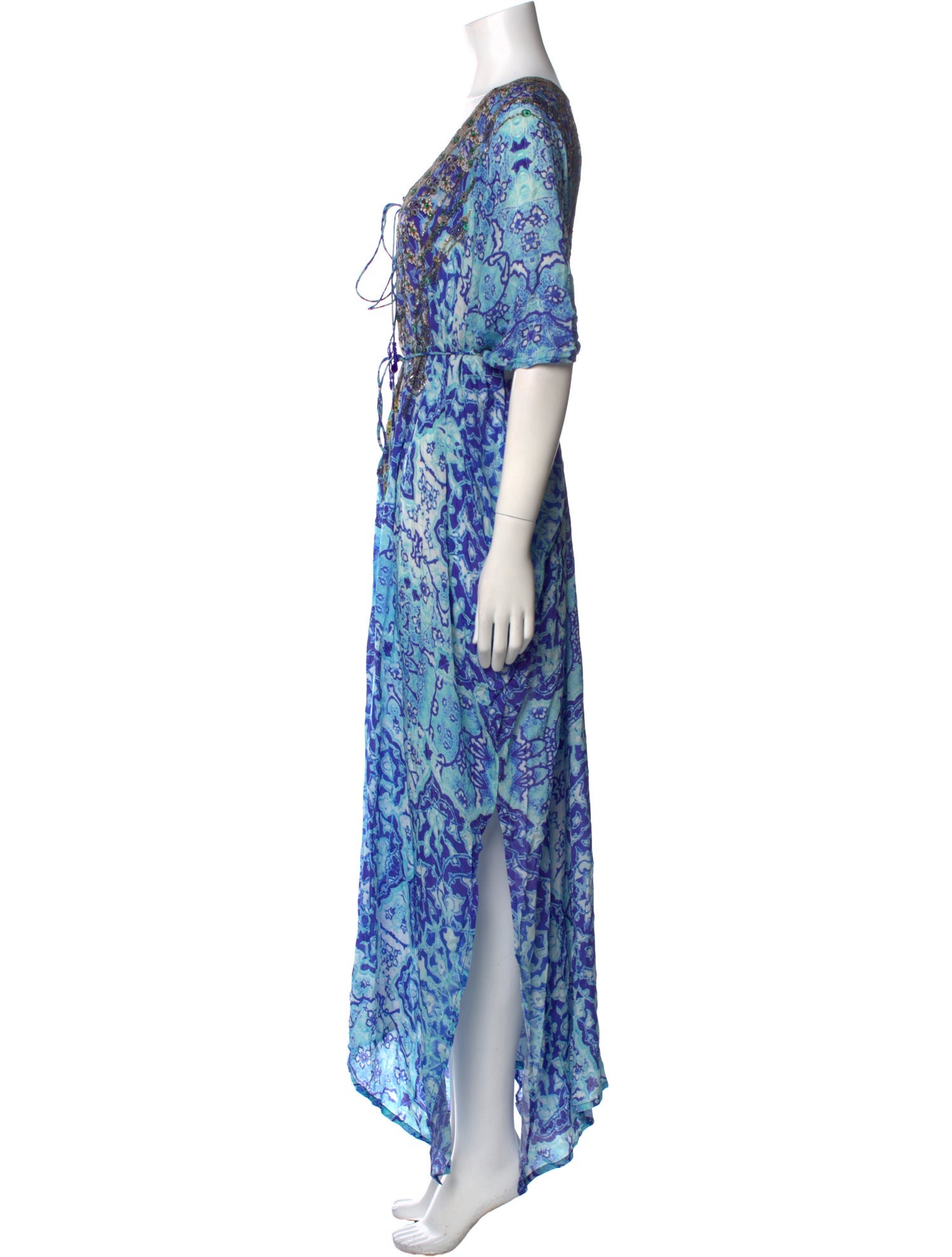 Shahida Parides Silk Long Dress