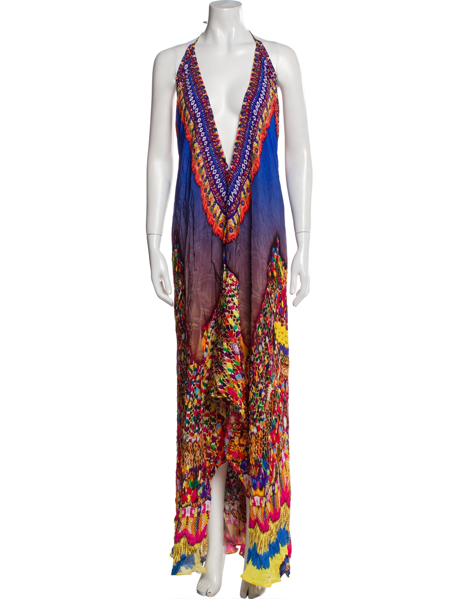 Shahida Parides Silk Long Dress