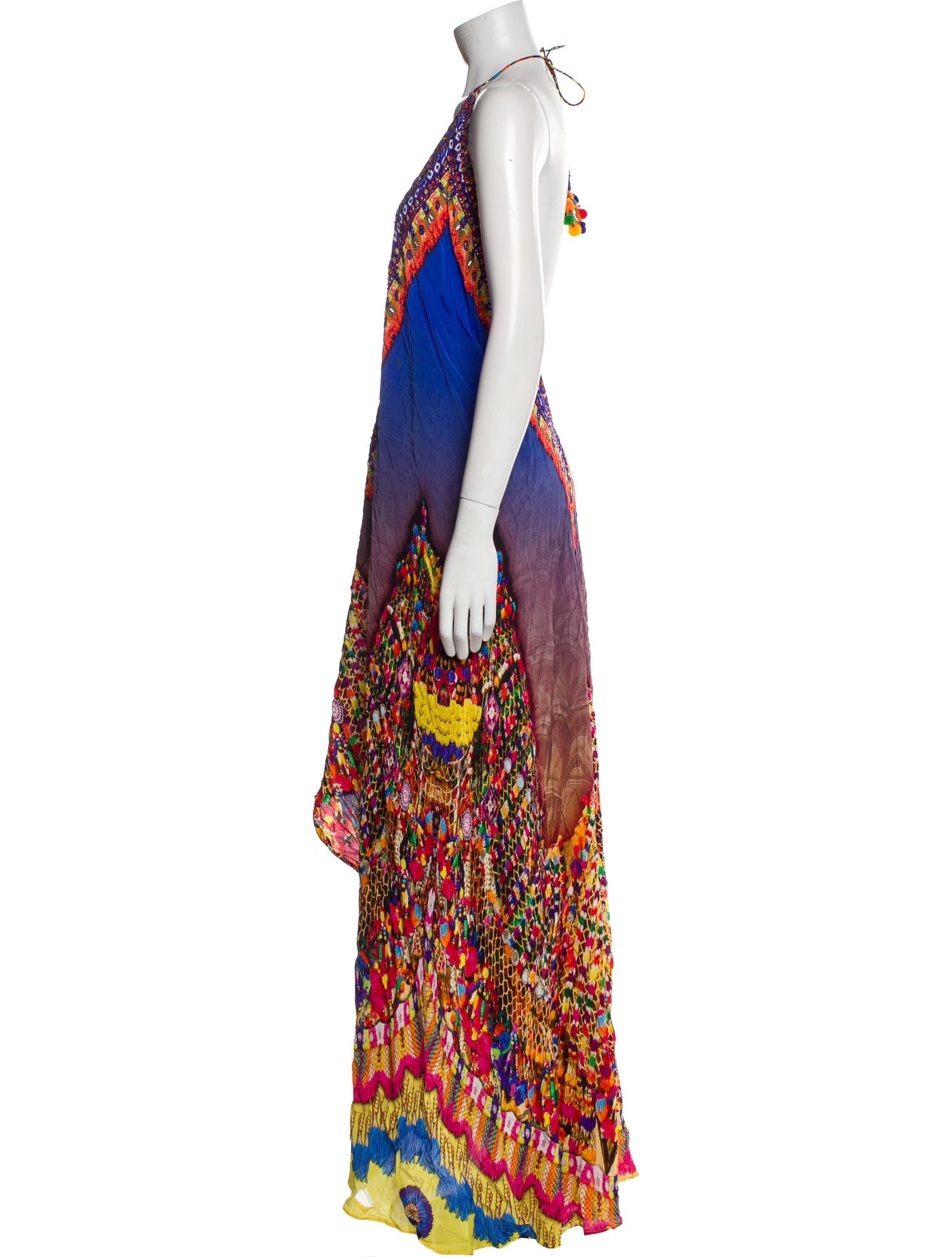 Shahida Parides Silk Long Dress