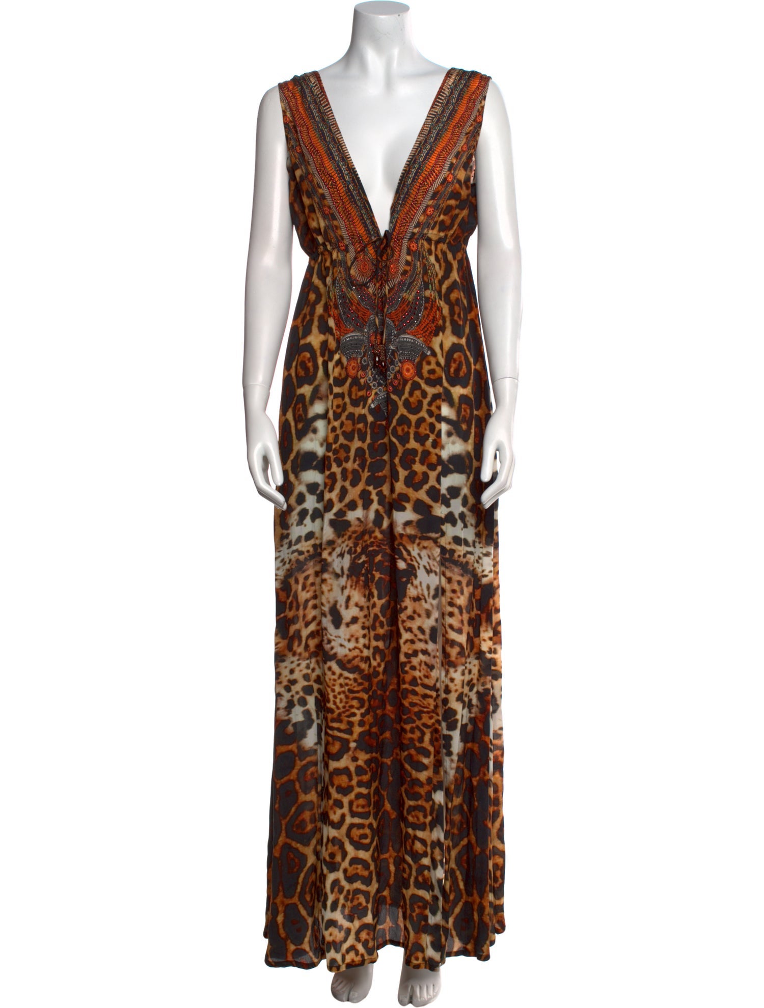 Shahida Parides Animal Print Long Dress